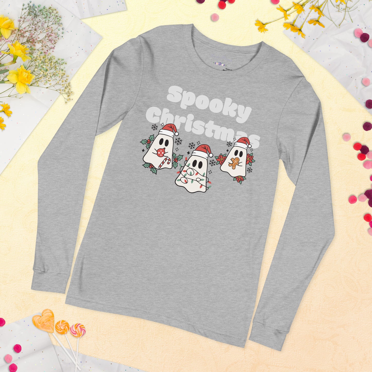 Spooky Christmas Long Sleeve Tee - Unisex