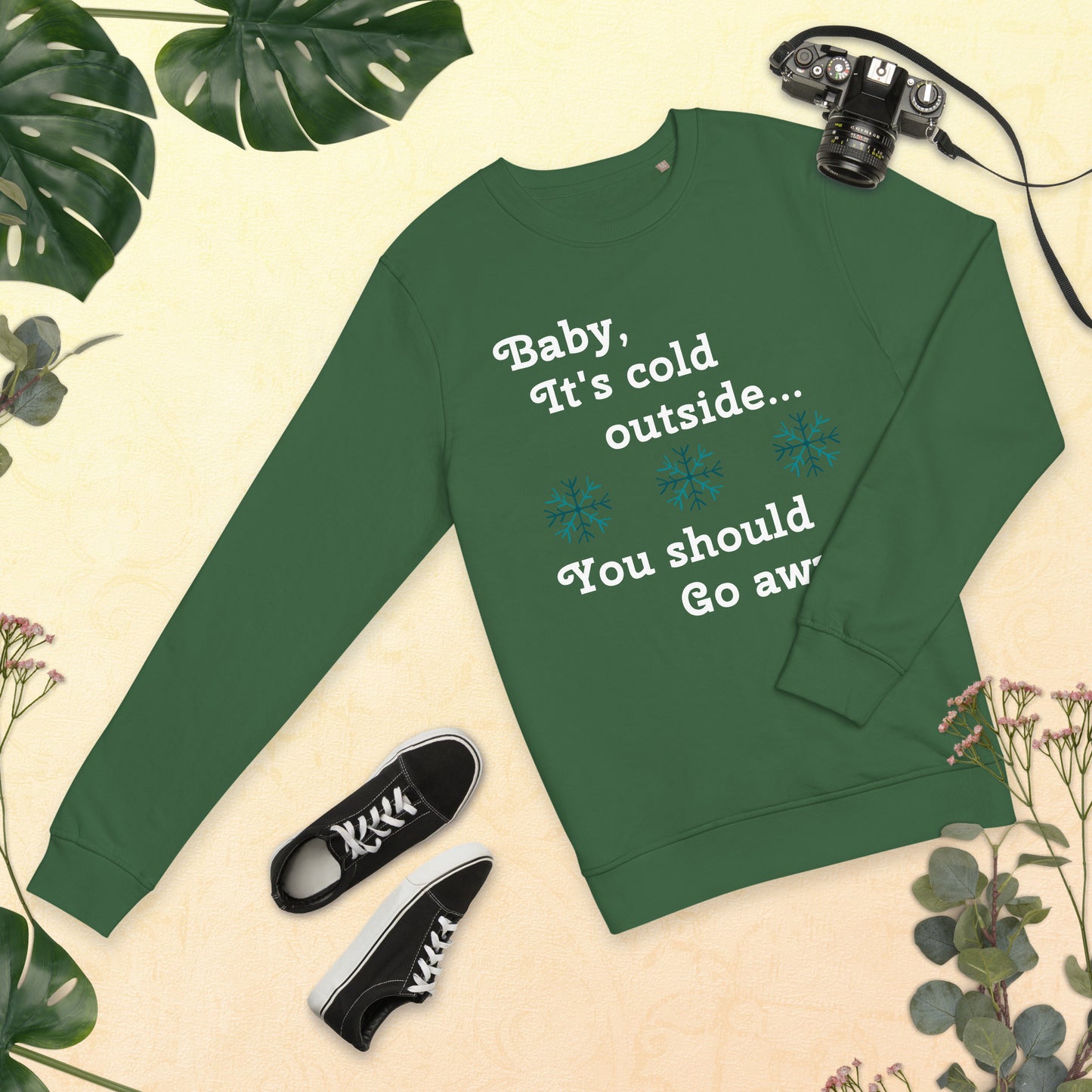 Baby Go Home Holiday Organic Sweatshirt - Unisex