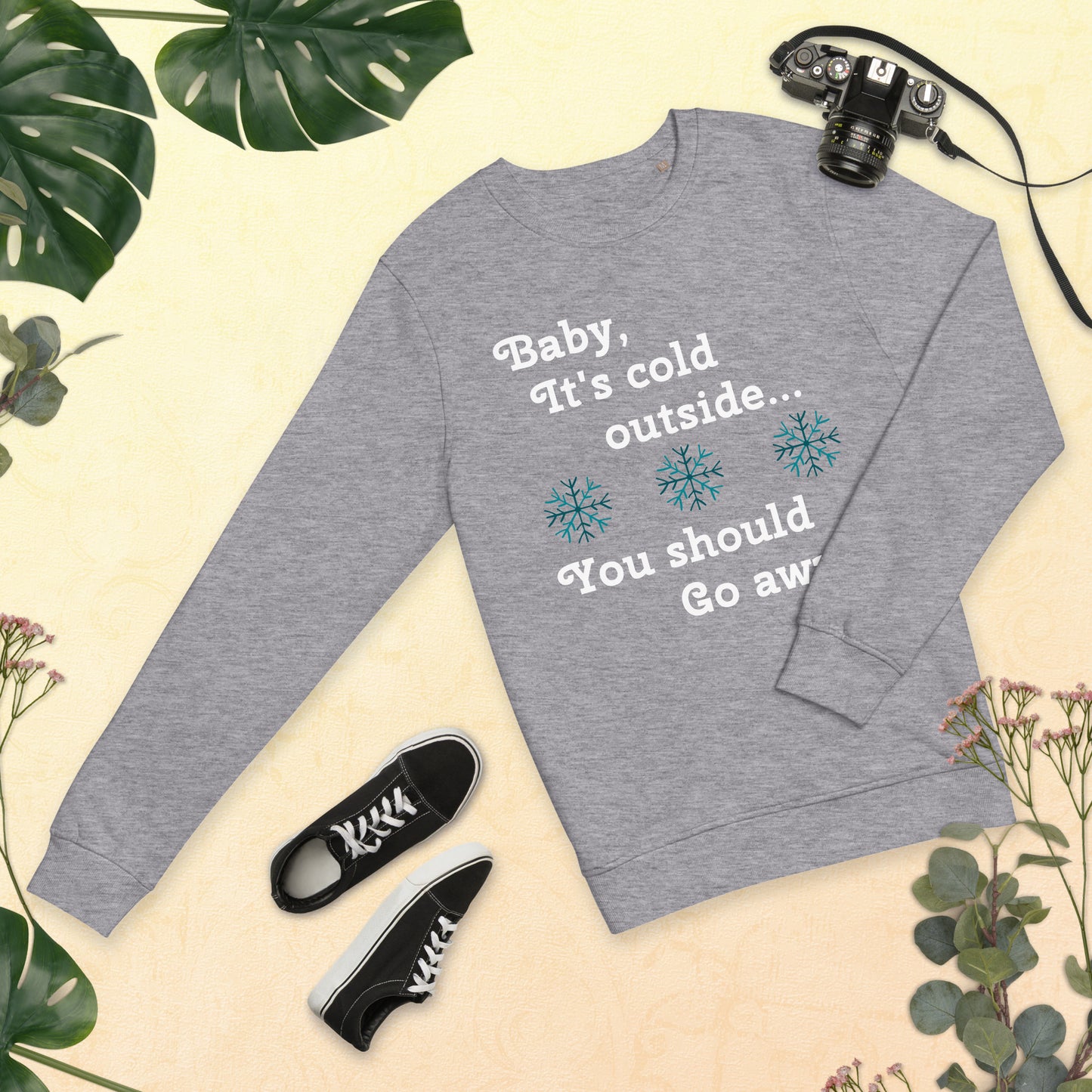 Baby Go Home Holiday Organic Sweatshirt - Unisex