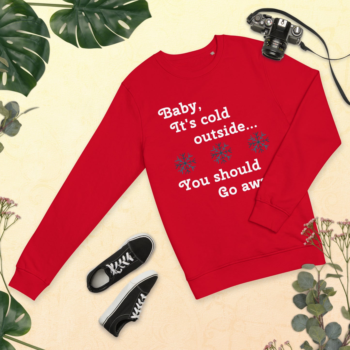 Baby Go Home Holiday Organic Sweatshirt - Unisex