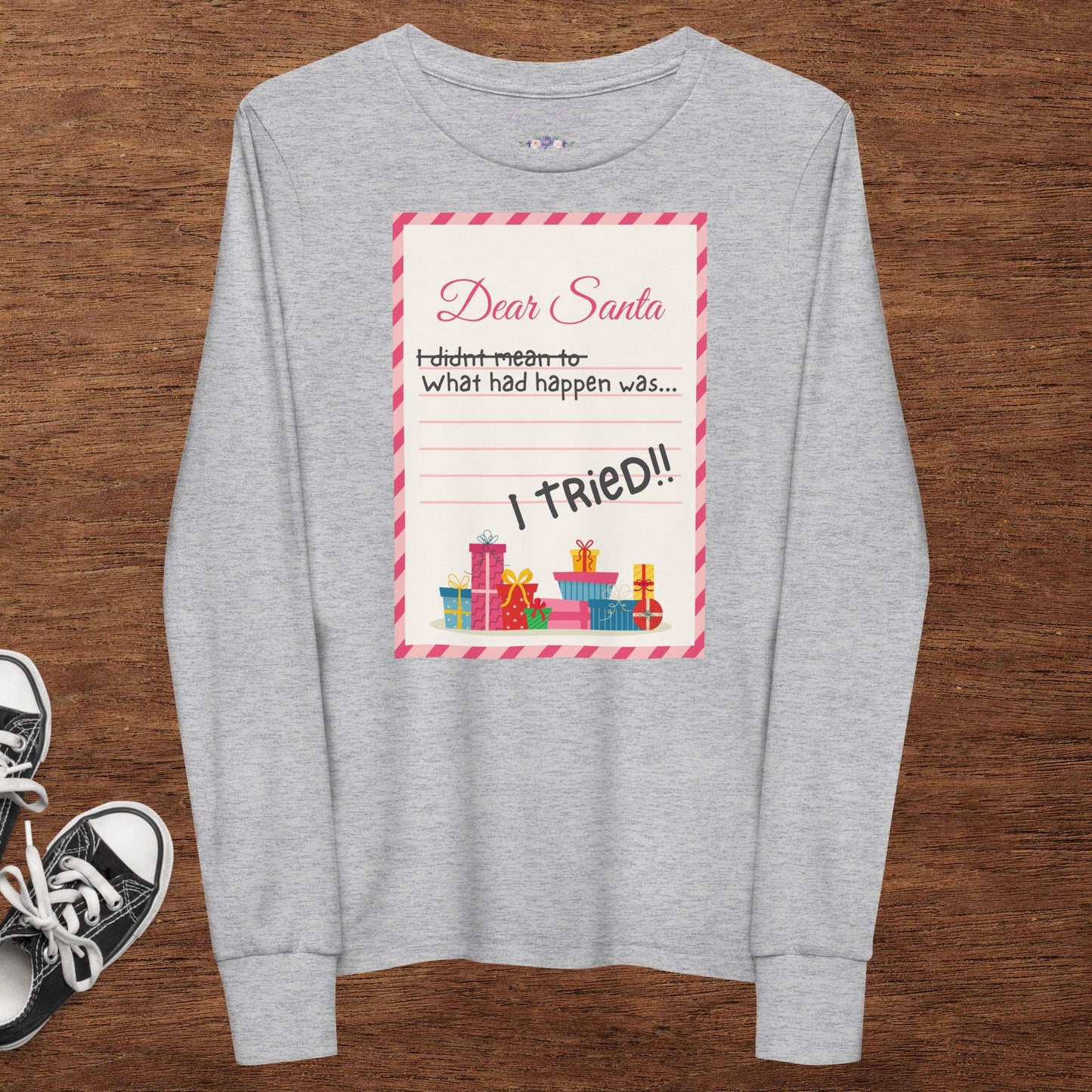 Dear Santa Kids Tee - Long Sleeve
