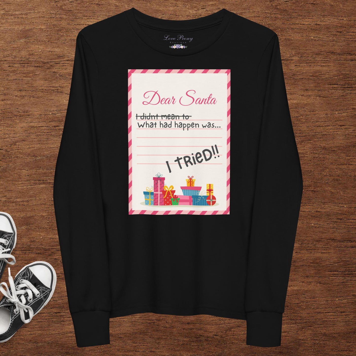 Dear Santa Kids Tee - Long Sleeve