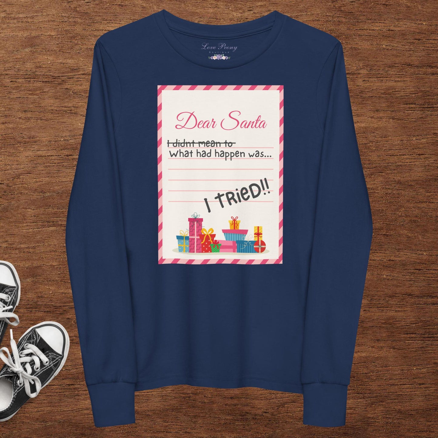 Dear Santa Kids Tee - Long Sleeve